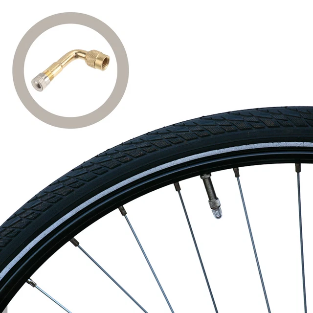 Set Estensione Valvole Pneumatici - Adattatori Rame 90° E Prolunghe Gomma 10cm/15cm - Foto 6