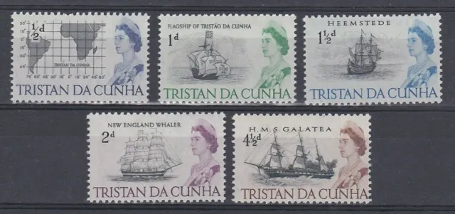 set of 5 mint QEII stamps from Tristan Da Cunha. 1965