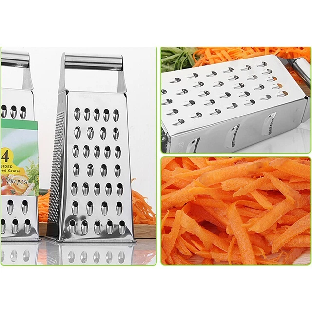 Caja de acero inoxidable herramienta rallador de alimentos 21,5*8,5 cm rejilla útil venta caliente