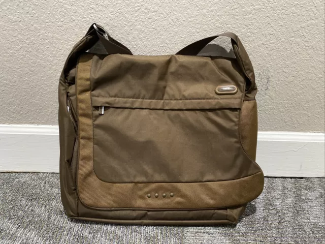 Tumi 18” Crossbody Brown Nylon Messenger Sling Bag