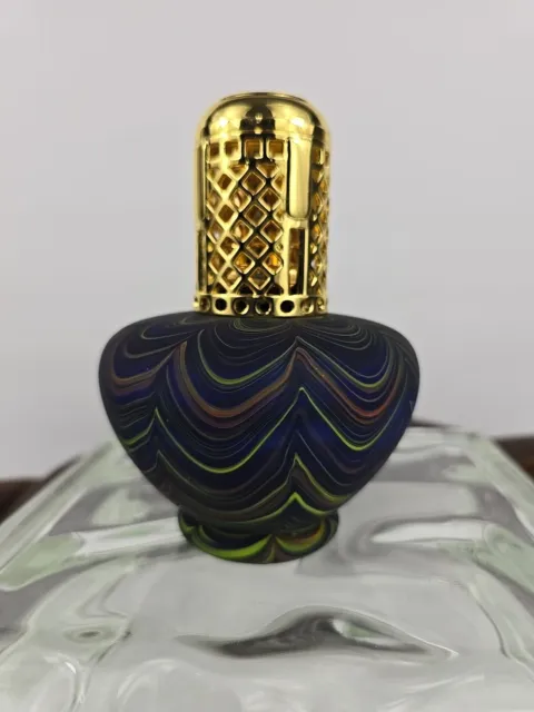 LA TEE DA Effusion Fragrance Lamp Matte Multi Color Swirl Catalytic Burner EUC
