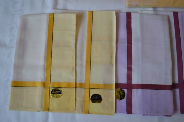 Konv. 12 Stück Taschentücher ungenutzt Etikett DDR auch China-Import Vintage 2