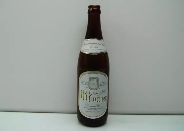 seltene alte Bierflasche 0,5l  Bitburger ca. 70-90 Jahre Sammlerflasche Etikett