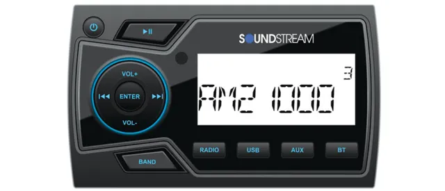Soundstream MHU-32 Marine Boat UTV MP3 Digital Media Player Bluetooth AUX USB 2