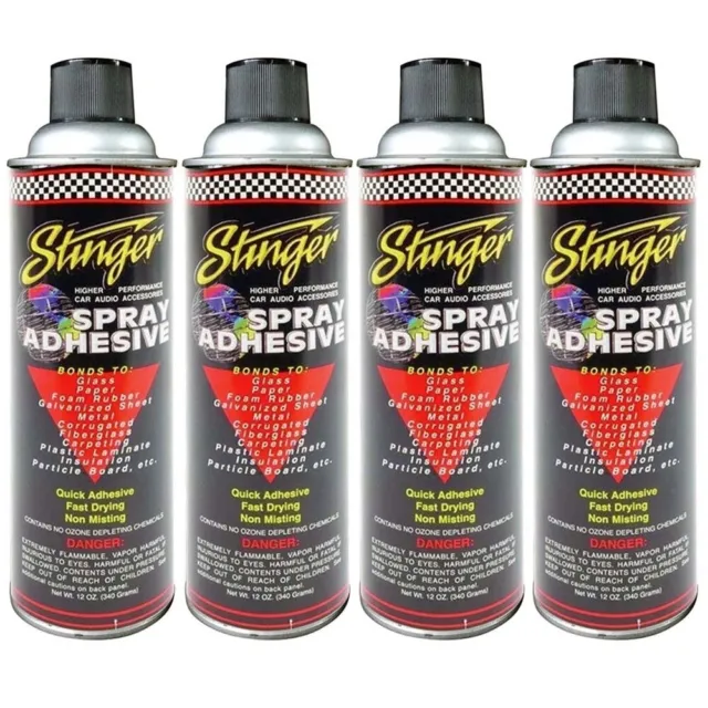 (Pack Of 4) Stinger Sas Adhesive Spray