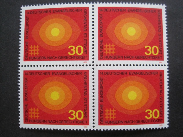 Bund  MiNr. 595  Viererblock postfrisch**   (AG 615)