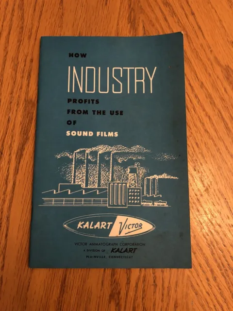Vintage How Industry Profits From The Use Sound Films Booklet, 1961 By Kalart