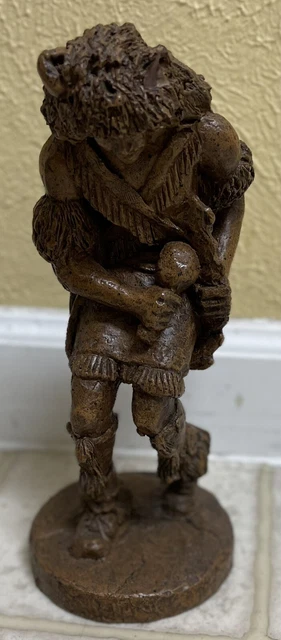 Native American Wooden Looking Dancer Sculpture 8”