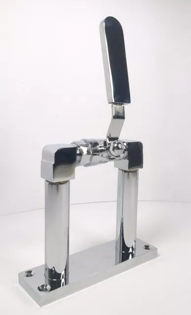 Chrome 4" Train Horn Stand, Interior Floor Mount Air Valve