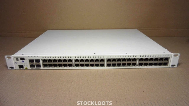Alcatel Server Rack ALCATEL LUCENT 6400-48 48-PORT Gigabit Stackable Switch + 4x SFP + RACK ...