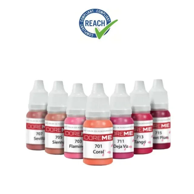 DOREME Lip Pigments 10 ml. (Organic Colors) EU REACH 2022 PMU Natural Purity