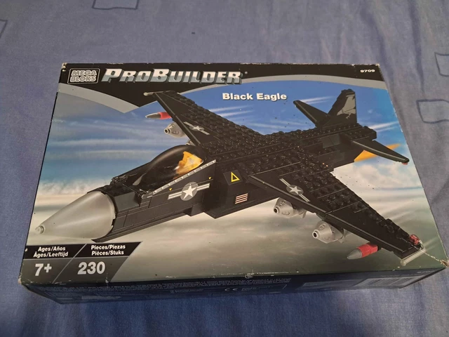 Jet 9709 Mega Bloks Fighter Jet MEGA BLOKS PROBUILDER Black Eagle