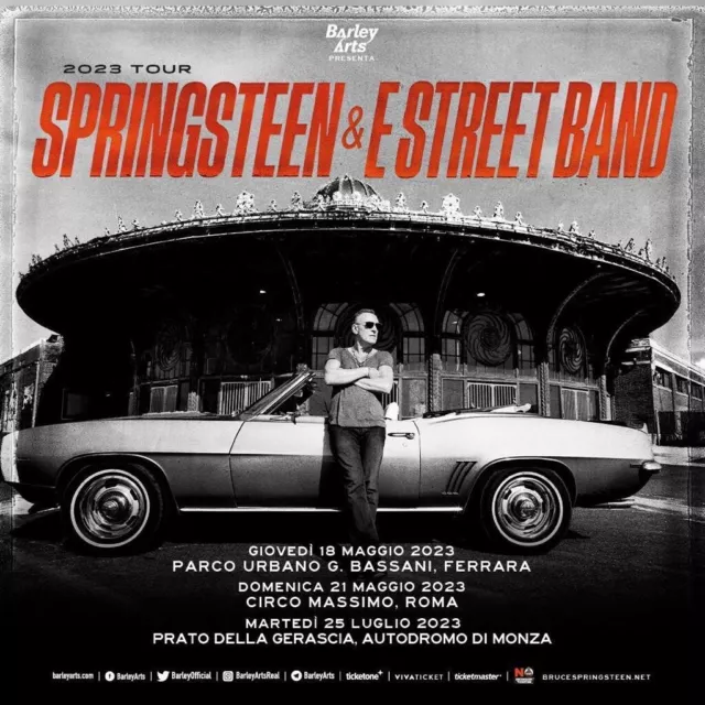 1 biglietto concerto bruce springsteen Parco di Monza PIT A 25 luglio 2023