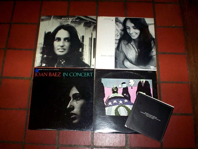 JOAN BAEZ ( 5 ) LP lot: MY SON / VOL. 2 / IN CONCERT / BLESSED ARE w bonus PS 45