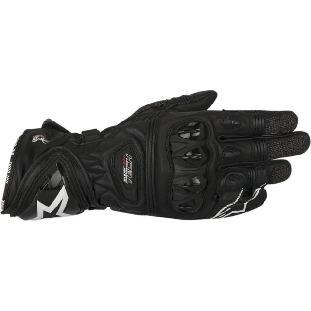 ALPINESTARS SUPERTECH Leather Racing/Riding Gloves (Black) Small
