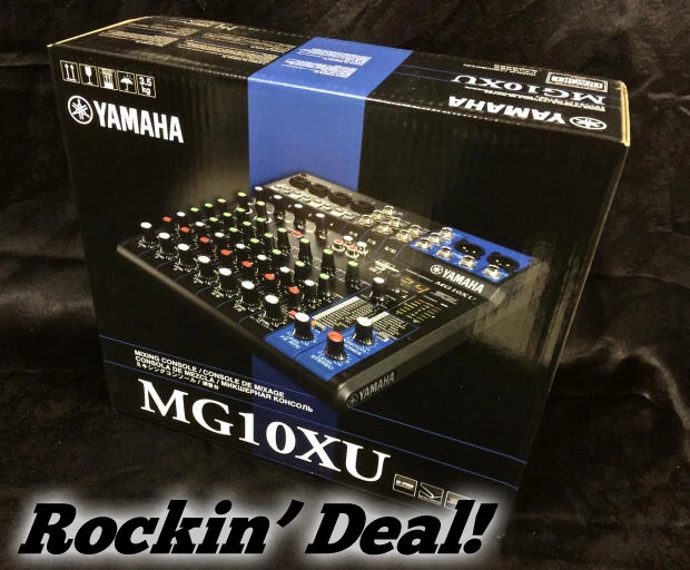 YAMAHA MG10XU 10INPUT Stereo Mixer with USB Interface for Recording