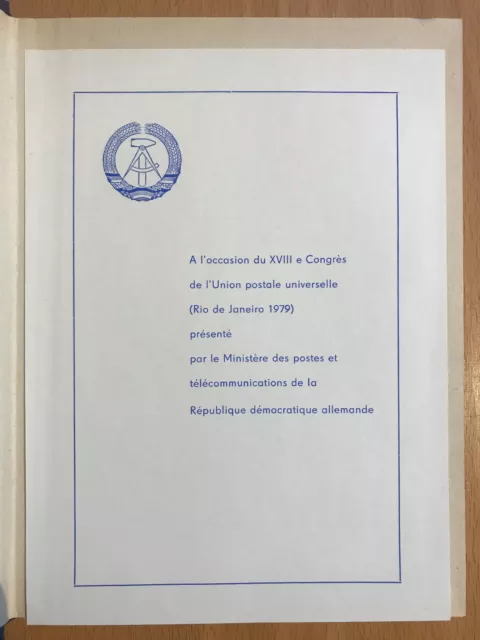 DDR: Ministerbuch / Presentation Album zum 18. UPU-Kongress in Rio, 1979 2