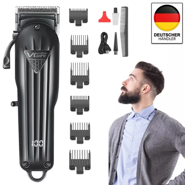 VGR Profi Haarschneidemaschine Herren Elektrisch Haarschneider Bart Trimmer DHL