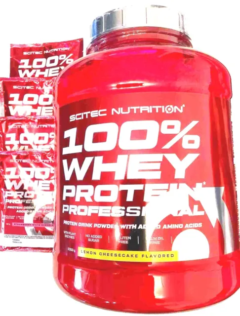 (24,89€/kg)Scitec Nutrition 100%Whey Protein Professional 2350g+Bonus 4 Poben