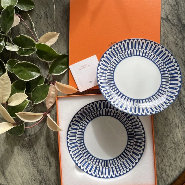 【新品未使用品】HERMES 046107P Dessert plate2set Soleil d'Hermès dessert plate n°1 | Hermès Mainland China