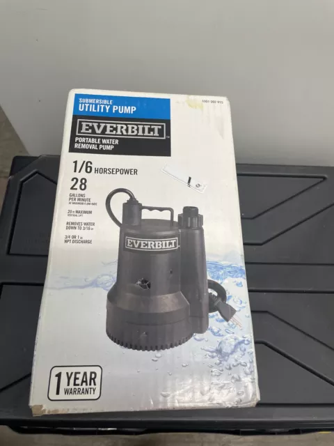 Everbilt  1/6hp Plastic Submersible Utility Pump, (SUP54-HD)