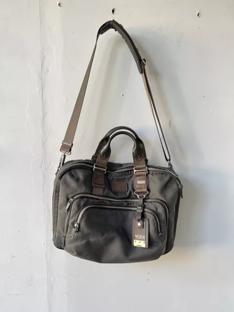 TUMI Alpha Bravo Yuma Anthracite Messenger Briefcase Shoulder Strap Bag