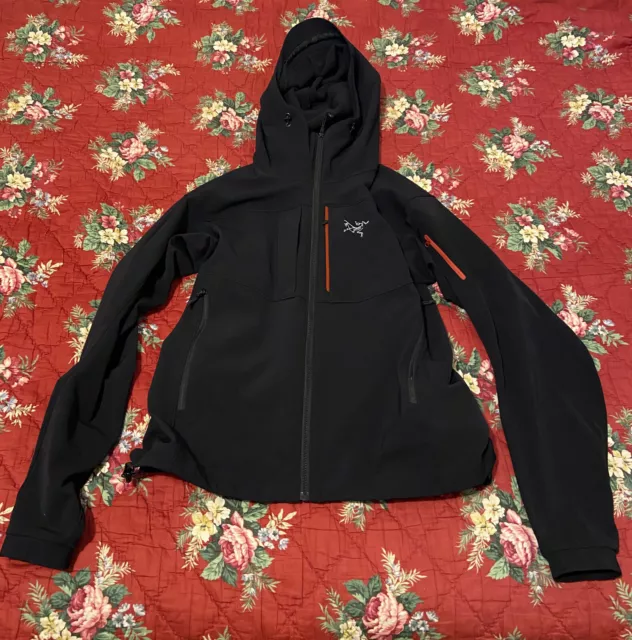 Arc'teryx Gamma MX Hoody Black with Red Highlights Men's Large