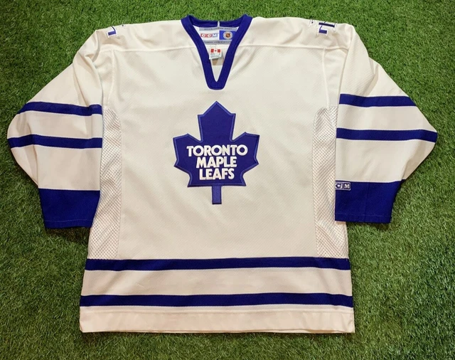 Vtg CCM Toronto Maple Leafs Mens XL NHL Hockey Jersey Embroidered White