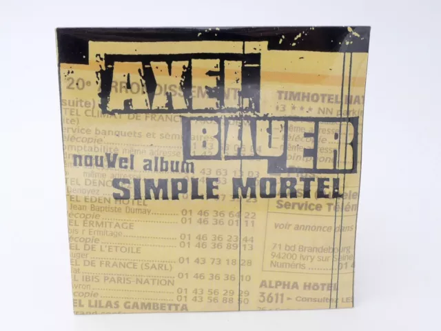 Cd Promo - Axel Bauer - Simple Mortel - Neus Sous Blister