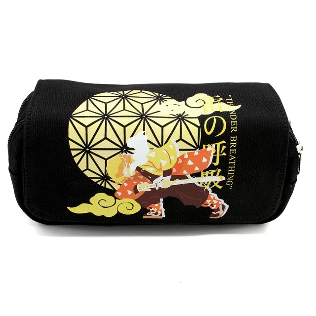 Zenitsu Donner Atmung Demon Slayer Federmäppchen (Agatsuma Anime Tasche Etui )