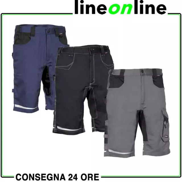 Pantaloncini da lavoro Cofra Serifo corti SLIM-FIT multitasche elasticizzati