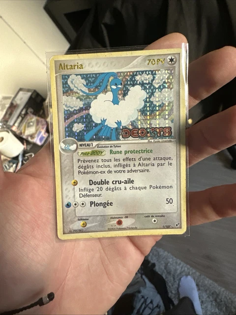 CARTE POKÉMON ALTARIA Reverse Gold Stamp 1/107 Bloc Ex Deoxys Rare FR ...