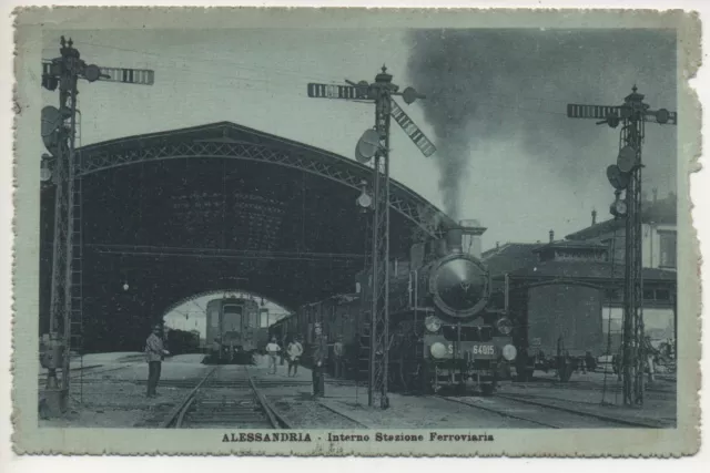 ALESSANDRIA - INTERNO STAZIONE FERROVIARIA - viaggiata #1