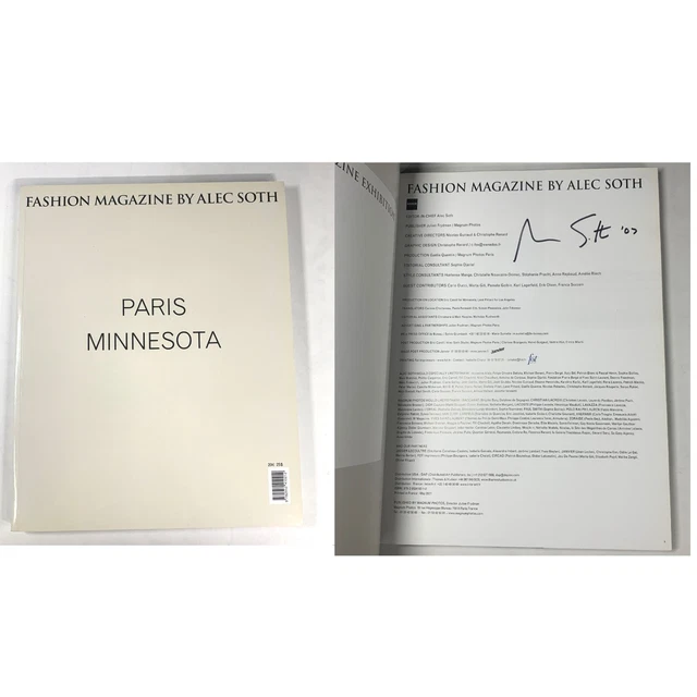 SIGNED ALEC SOTH PARIS MINNESOTA FASHION MAGAZINE 2007 MAGNUM PHOTOS 1st ED NF SIGNED ALEC SOTH PARIS MINNESOTA FASHION MAGAZINE 2007 MAGNUM PHOTOS 1st ED NF