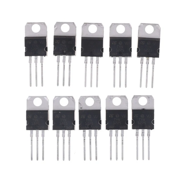 10pcs TYN1225 25A 1200V Unidirec tional Thyristor Triacs TO-2:AY