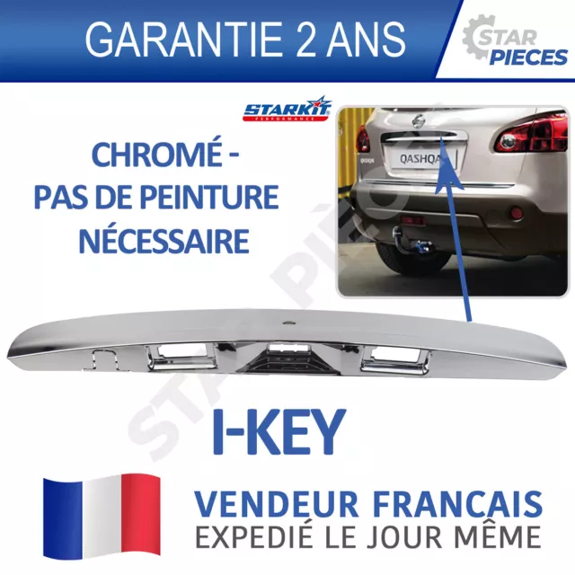 Poignee Baguette Hayon Coffre Arriere Chromé Nissan Qashqai 07-13 Avec I-Key