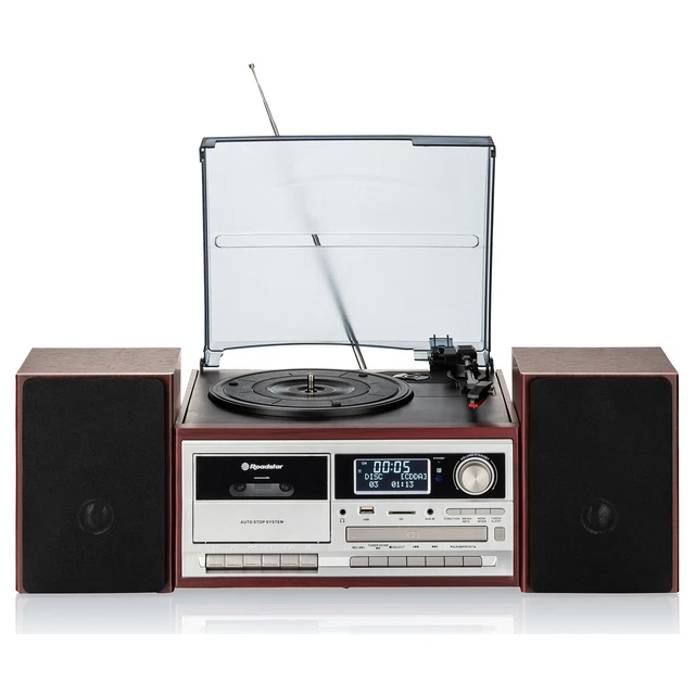 Platine Vinyle HOB Party 540 – 33T/45T + Radio – Vintage En Boîte – À Réparer