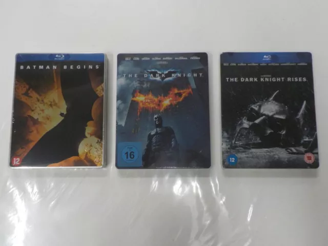 Batman 1 a 3 Serie Trilogia Completa Blu-ray Ed. Steelbook - COMPRO FUMETTI SHOP