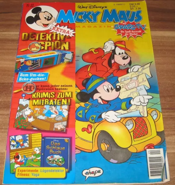 Micky Maus 1995 Nr. 24 mit Extra Beilage Detektiv-Spion Ehapa Comic Heft Z2-