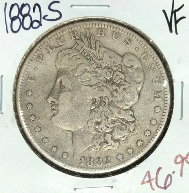 1882-S Morgan Silver Dollar ~ Vf ~Nice Coin~