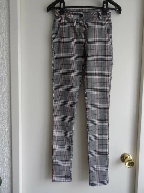 Pantalon Femme Kiabi En Polyester Gris Et Blanc à Carreaux - Taille 50 Grande Taille