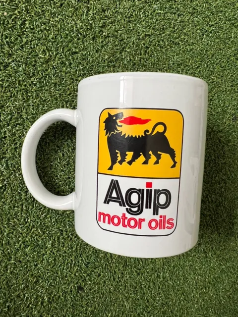 Vintage AGIP Motor Oil Mug