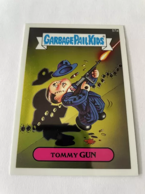 Carte Garbage Pail Kids TOPPS Les Crados GPK Chrome 2014 TOMMY GUN 57a