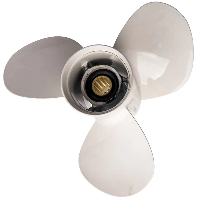 Aluminum Outboard Propeller 11-1/8X13 Pitch pour Yamaha 25-60HP 663-45945-02-EL 2