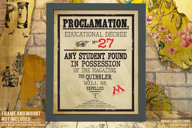 HARRY POTTER HOGWARTS Proclamation Gift Present Canvas Print Keepsake £4.49 - PicClick UK harry-potter-hogwarts-proclamation-gift-present-canvas-print-keepsake-4-49-picclick-uk