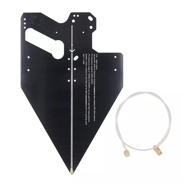 Antenne Log-Périodique HT8 – 0.1 à 12 GHz – Directionnelle Pour Mesure De Signal – Connecteur SMA – Portable (255 G) – Gestion Spectre, Tests CEM - 5