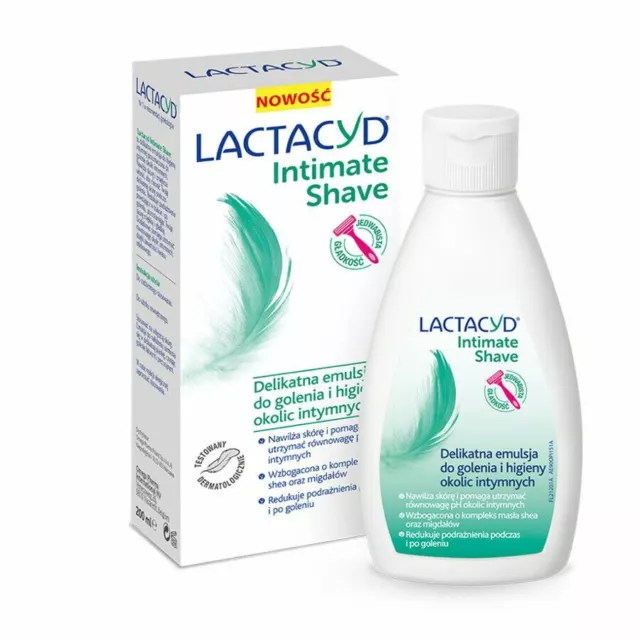 Lactacyd Intimate Shave Intimate Hygiene Emulsion Reduces Irritation 200ml