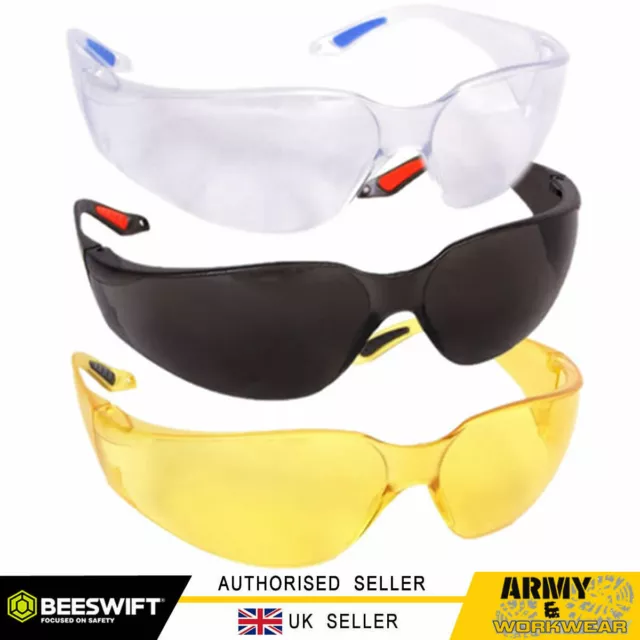 Safety Specs VEGAS Spectacles Sun Glasses Clear Smoke Yellow Work Wear Light