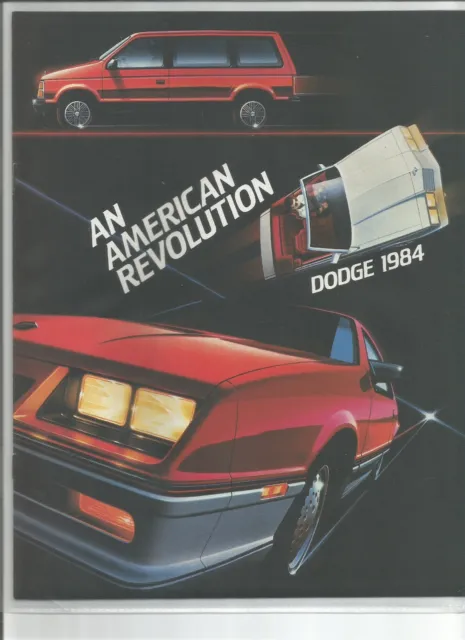 1984 Dodge  Diplomat,  Aries, 600, Omni, Conquest, Colt, Ram Pickup Brochure