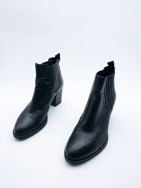 Bottines Femme Heyraud Taille 40 - Cuir Imitation Serpent - Talon Bas, Pointe Pointue - Neuf Sans Boîte
